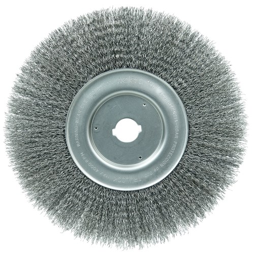 6000 rpm Pack of 1 Lincoln Electric KH320 Crimped Wire Wheel Brush 6 Diameter x 1/2 Face Width 5/8 x 1/2 Arbor 