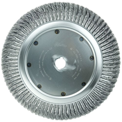 PFERD 82086 Expansion Joint Cleaning Wire Brush 6000 RPM 12 Diameter 20mm Arbor Hole.035 Wire Diameter Pack of 2 Carbon Steel Wire 