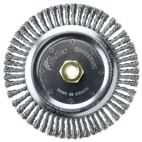 Stainless Steel 302 Threaded Hole Crimped Wire Weiler Trulock Narrow Face Wire Wheel Brush 