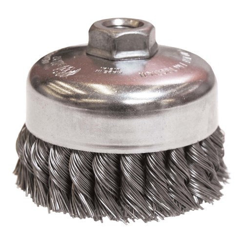 Pack of 10 Weiler 10220 3//4 Knot Wire End Brush.006 Stainless Steel Fill