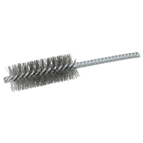 PFERD 89565 Hand Tube Brush 2 Brush Part Length 8 OAL.006 Wire Diameter Pack of 12 3/8 Diameter.12 Stem Carbon Steel Wire 
