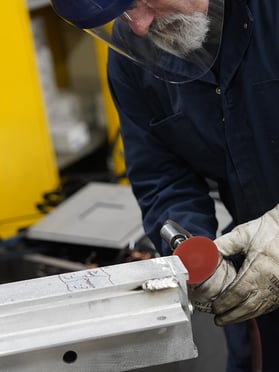 blending disc grinding aluminum