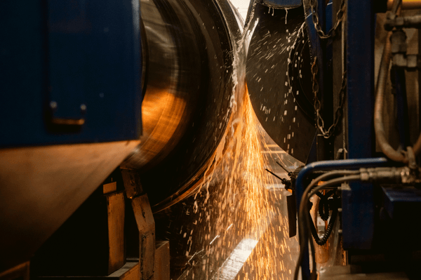 cold roll grinding at a mill
