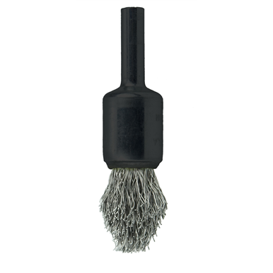 Weiler - End Brushes: 3/4" Dia, Stainless Steel, Crimped Wire | MSC Direct
