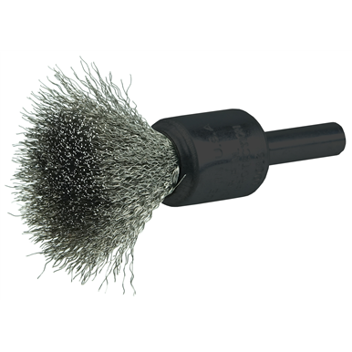 Mercer 10-Pack Crimped Wire End Brush – Carbon Steel, 1/4" Shank For Die Grinder