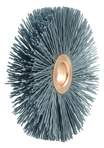 2) Weiler 83310 10" Nylox Wheel Crimped .022/320 SC Fill 2" Arbor Hole