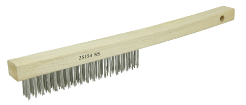Vortec Pro Hand Wire Scratch Brush, .012 Stainless Steel Fill