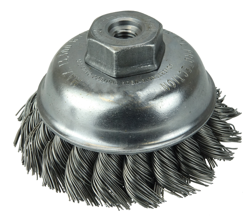13299 Knot Wire Cup 🏀 Brush, 2-3/4 Single 【チェック柄】 Row