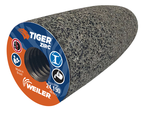 TIGER ZIRC TYPE 16 Round Tip Portable Grinding Cone, Z20-S, 1-1/2