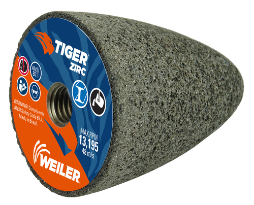 TIGER ZIRC TYPE 16 Round Tip Portable Grinding Cone, Z20-S, 2-3/4