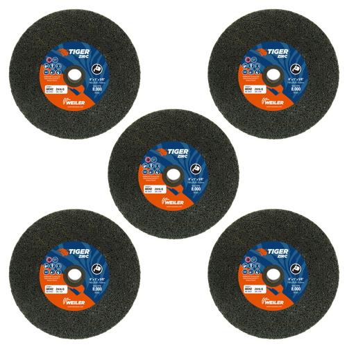 TIGER ZIRC Type 1 Portable Snagging Wheel, ZA16-Q, 6