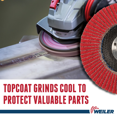 Weiler 51315 4-1/2" Tiger Angled Flap Disc, Ceramic Alumina 40C Grit (Pack Of 10) - View #11