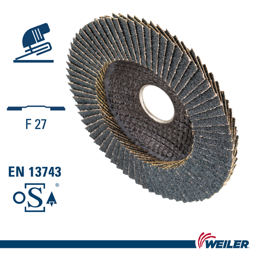 METALYNX PRO ZIRC 115 ABRASIVE FLAP DISC, FLAT (TY27) PHENOLIC