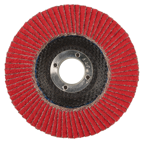 Weiler 50706 - 4-1/2" 120Z, 7/8" A.H., Tiger Disc Abrasive Flap Disc, Flat - 012382507060
