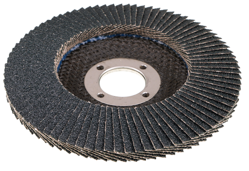 WEILER WEI-31357 5" Wolverine Abrasive Flap Disc, Angled, Phenolic Backing, 60Z, 7/8" Hole - View #2